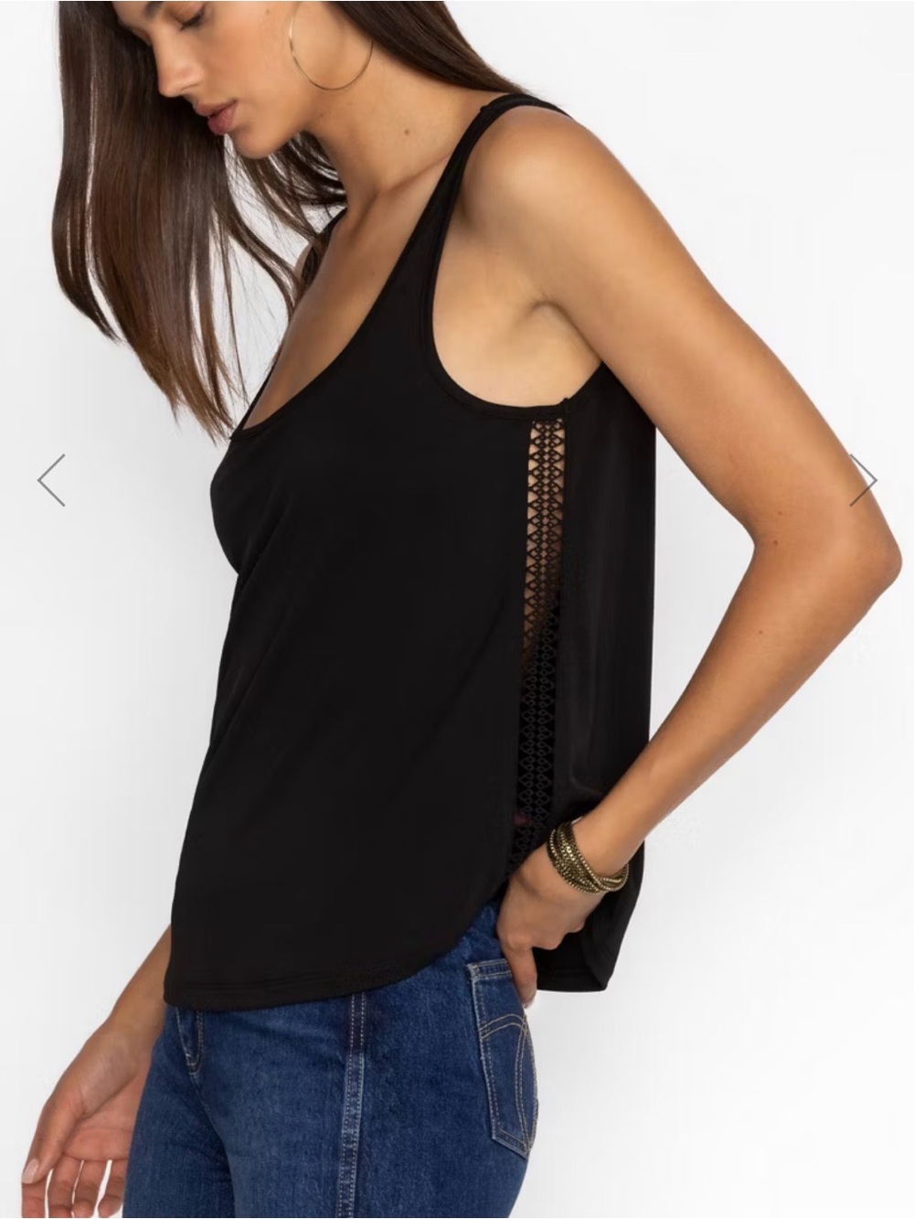 Johnny Was Jade Justine Women’s Black Tank Top Size S